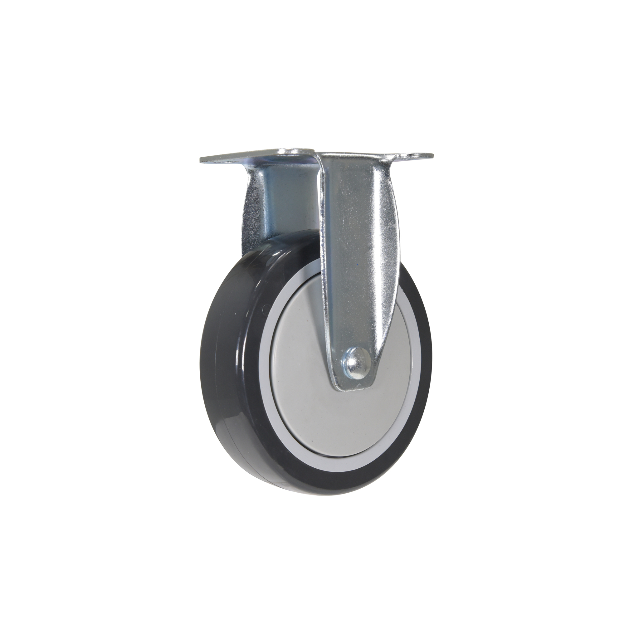Vestil Polyurethane Rigid Caster - 5in. x 1in., 330 Lb. Capacity, Model# CST-B28-5X1PUP-R